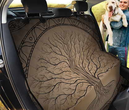 Ancient Yggdrasil Tree Print Pet Car Back Seat Cover