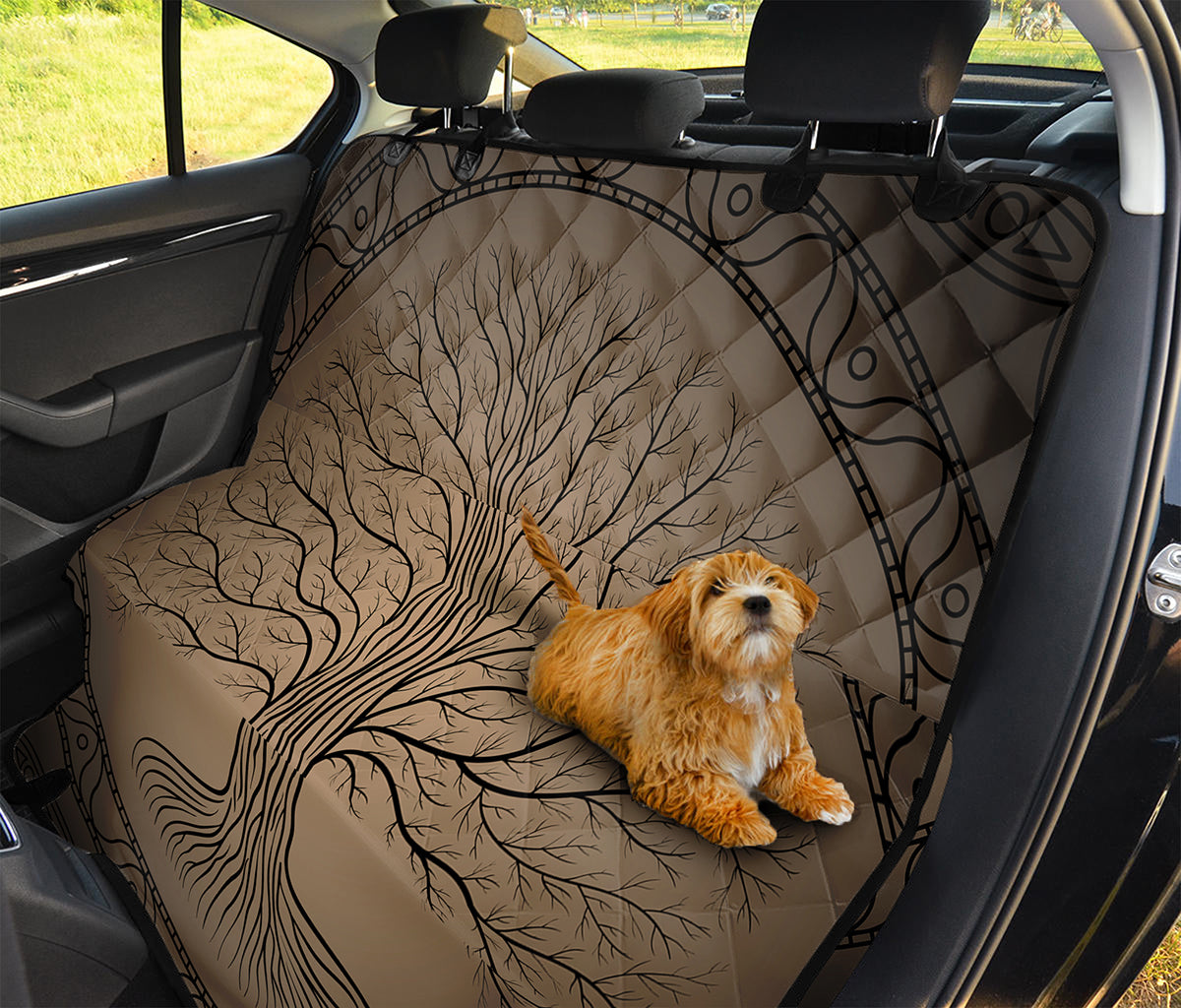 Ancient Yggdrasil Tree Print Pet Car Back Seat Cover