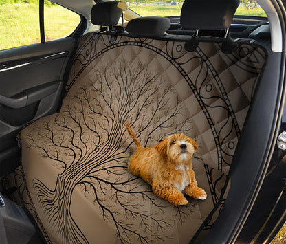 Ancient Yggdrasil Tree Print Pet Car Back Seat Cover