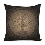 Ancient Yggdrasil Tree Print Pillow Cover