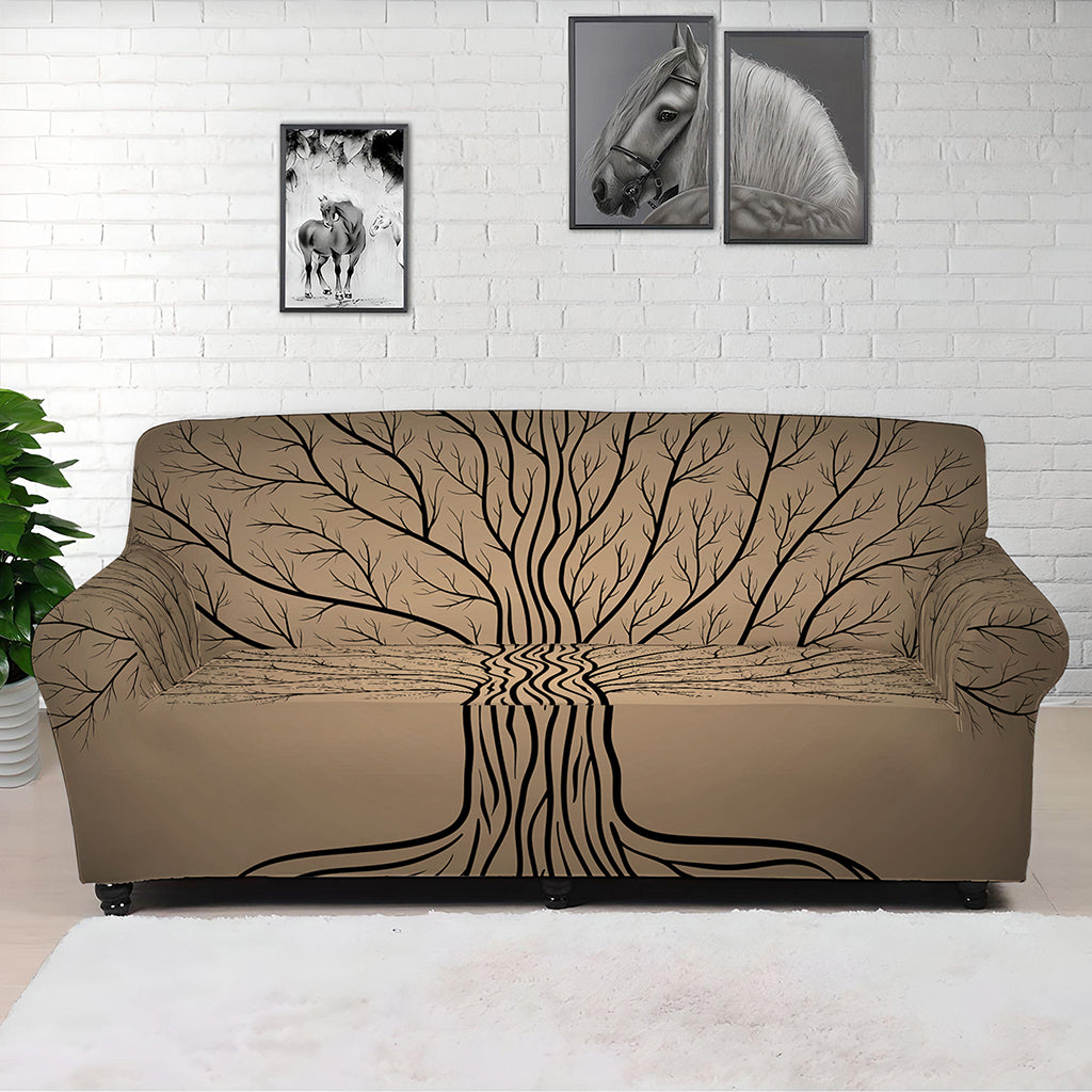Ancient Yggdrasil Tree Print Sofa Cover