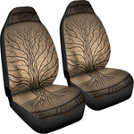 Ancient Yggdrasil Tree Print Universal Fit Car Seat Covers