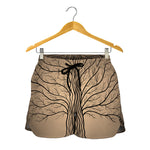 Ancient Yggdrasil Tree Print Women's Shorts