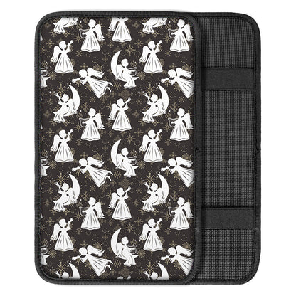 Angel And Snowflake Pattern Print Car Center Console Cover