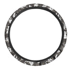 Angel And Snowflake Pattern Print Car Steering Wheel Cover