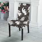 Angel And Snowflake Pattern Print Dining Chair Slipcover