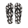 Angel And Snowflake Pattern Print Flip Flops