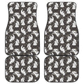 Angel And Snowflake Pattern Print Front and Back Car Floor Mats