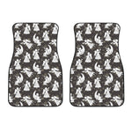 Angel And Snowflake Pattern Print Front Car Floor Mats