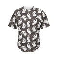 Angel And Snowflake Pattern Print Men's Baseball Jersey