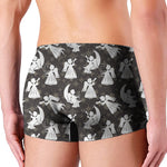 Angel And Snowflake Pattern Print Men's Boxer Briefs