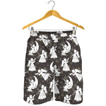 Angel And Snowflake Pattern Print Men's Shorts