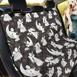 Angel And Snowflake Pattern Print Pet Car Back Seat Cover
