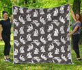 Angel And Snowflake Pattern Print Quilt