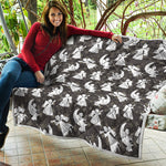 Angel And Snowflake Pattern Print Quilt