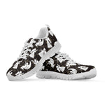 Angel And Snowflake Pattern Print White Sneakers