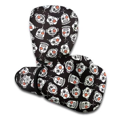 Angry Robot Pattern Print Boxing Gloves