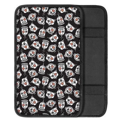 Angry Robot Pattern Print Car Center Console Cover