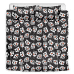 Angry Robot Pattern Print Duvet Cover Bedding Set