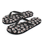 Angry Robot Pattern Print Flip Flops