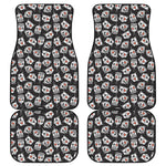 Angry Robot Pattern Print Front and Back Car Floor Mats