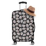 Angry Robot Pattern Print Luggage Cover