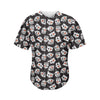 Angry Robot Pattern Print Men's Baseball Jersey