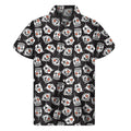 Angry Robot Pattern Print Men's Short Sleeve Shirt