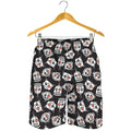 Angry Robot Pattern Print Men's Shorts