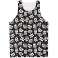 Angry Robot Pattern Print Men's Tank Top