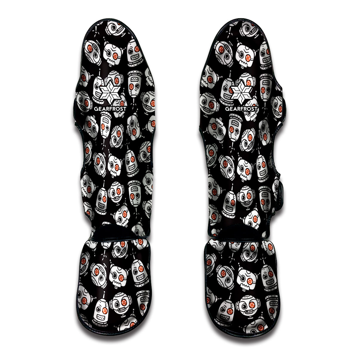 Angry Robot Pattern Print Muay Thai Shin Guard