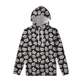 Angry Robot Pattern Print Pullover Hoodie