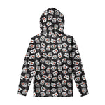 Angry Robot Pattern Print Pullover Hoodie