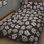 Angry Robot Pattern Print Quilt Bed Set