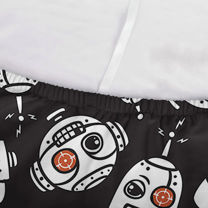 Angry Robot Pattern Print Sofa Cover