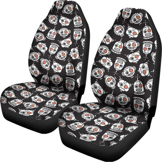 Angry Robot Pattern Print Universal Fit Car Seat Covers