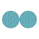 Angry Shark Pattern Print Car Coasters