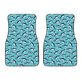 Angry Shark Pattern Print Front Car Floor Mats