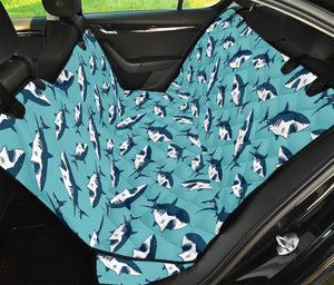 Angry Shark Pattern Print Pet Car Back Seat Cover