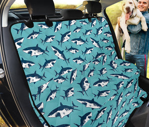 Angry Shark Pattern Print Pet Car Back Seat Cover