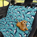 Angry Shark Pattern Print Pet Car Back Seat Cover