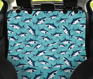 Angry Shark Pattern Print Pet Car Back Seat Cover