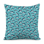 Angry Shark Pattern Print Pillow Cover
