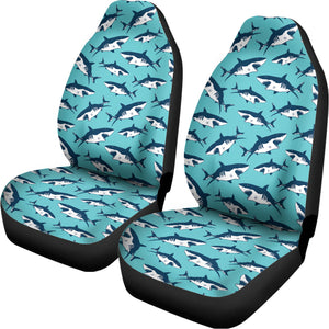 Angry Shark Pattern Print Universal Fit Car Seat Covers