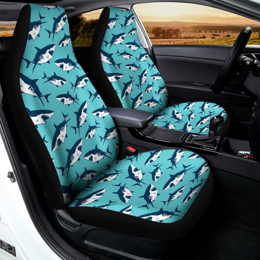 Angry Shark Pattern Print Universal Fit Car Seat Covers