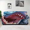 Angry Shark Print Sofa Cover