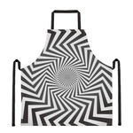 Angular Swirl Motion Illusion Print Apron