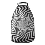 Angular Swirl Motion Illusion Print Car Seat Organizers