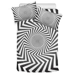 Angular Swirl Motion Illusion Print Duvet Cover Bedding Set