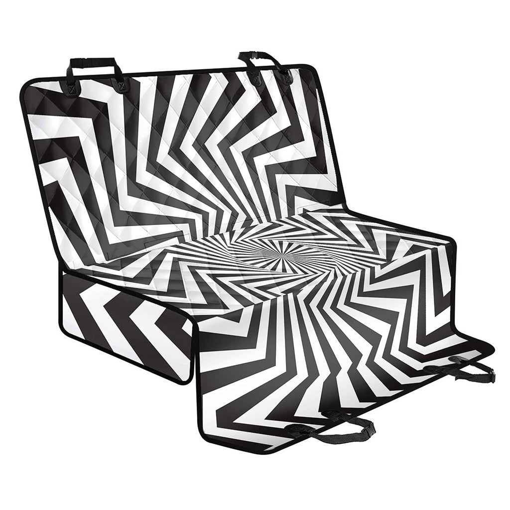 Angular Swirl Motion Illusion Print Pet Car Back Seat Cover